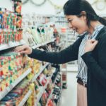 Instant foods at supermarket