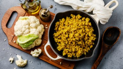 shutterstock_1241866582 cauliflower rice