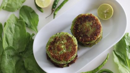 spinach cutlet