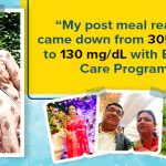 My post meal reading came down from 305 mg/dL to 130 mg/dL with BeatO’s Care Program