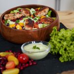 chicken kebab salad