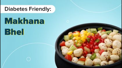 diabetes-friendly makhana bhel recipe