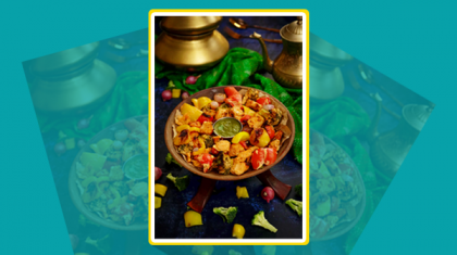 tandoori chicken with veggies