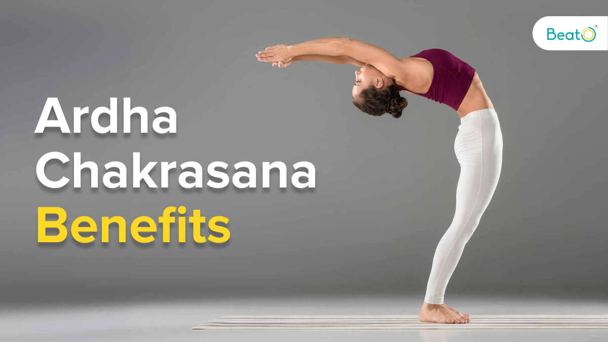 Beautiful Young Woman Practices Yoga Asana Ardha Chakrasana - Half Wheel  Pose At The Yoga Class Stock Photo, Picture and Royalty Free Image. Image  94295769.