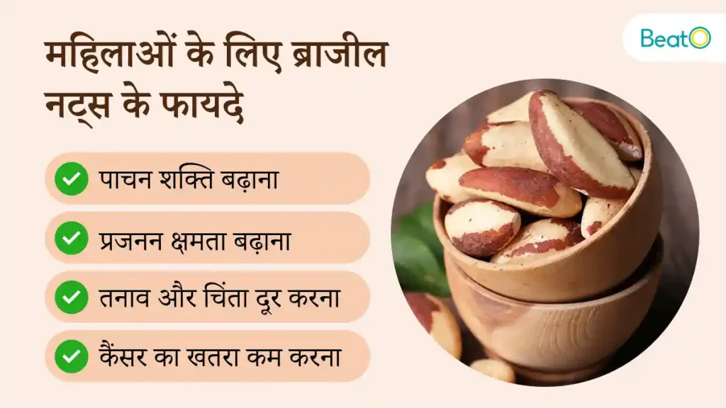 Benefits of Brazil Nuts in Hindi